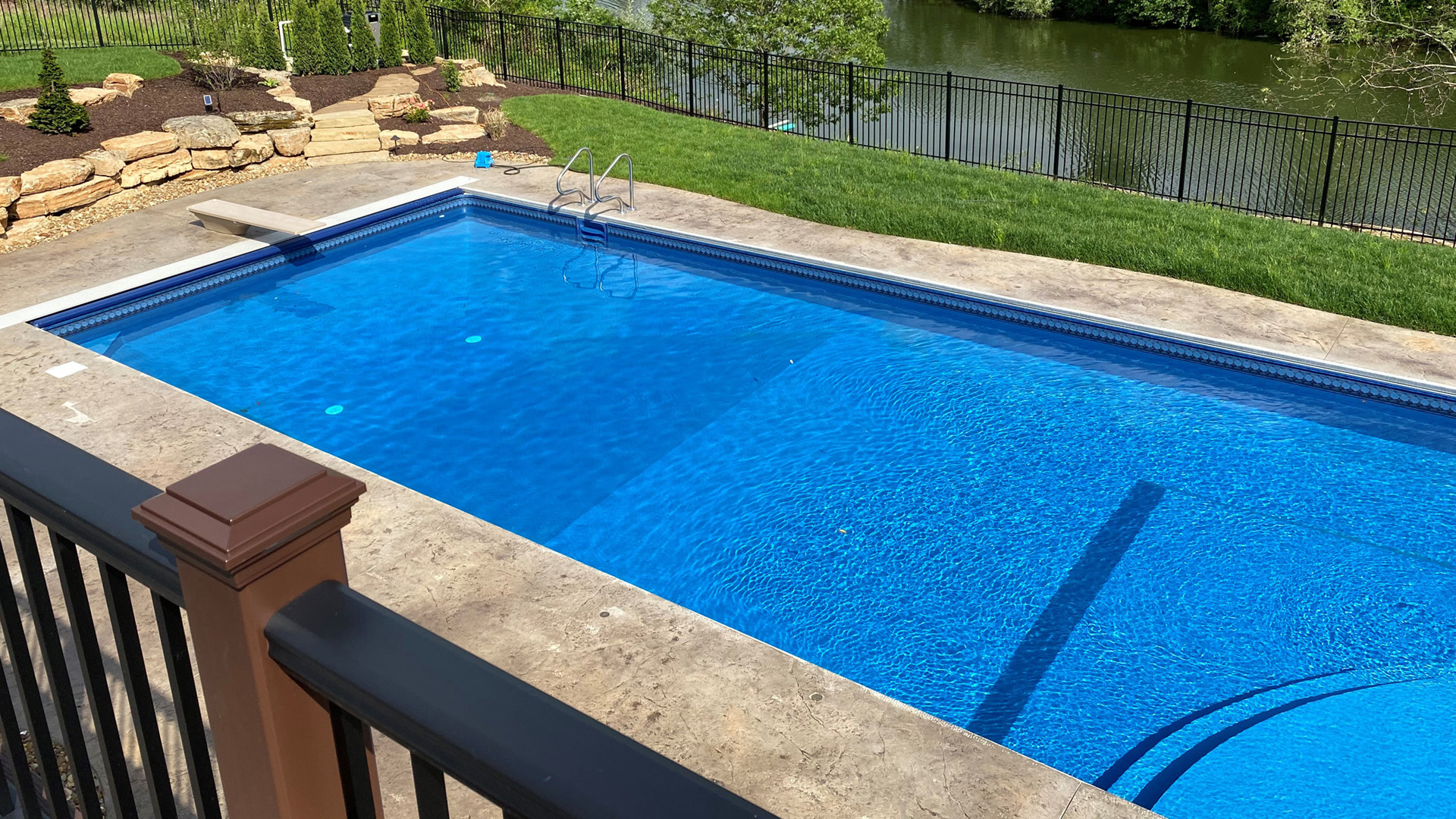 Town and Country Pools - Pool D aerial view from upper deck