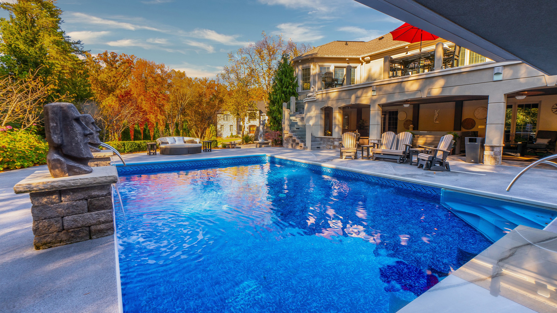 Town and Country Pools - Pool F view towards deep end and idols