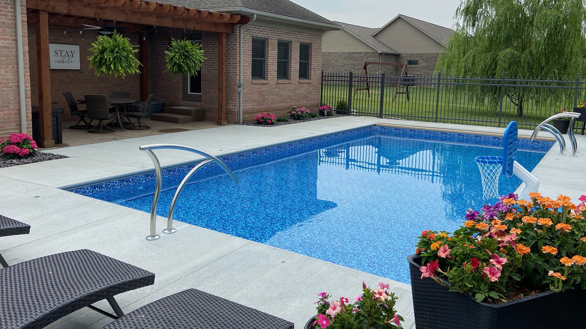 Town and Country Pools - Pool A view from steps towards deep end