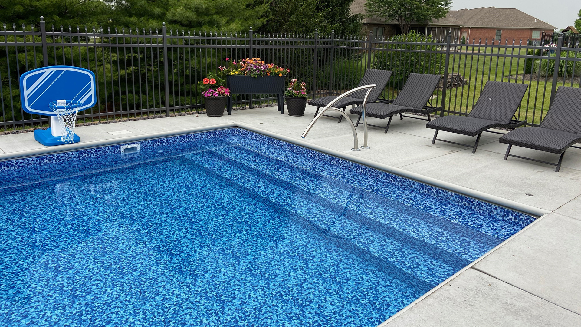 Town and Country Pools - Pool A view of steps