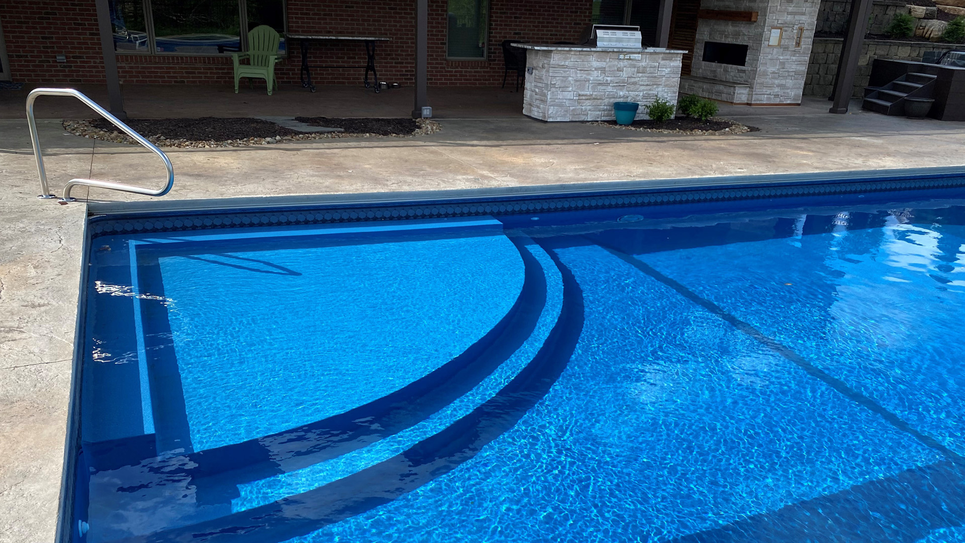 Town and Country Pools - Pool D view of steps