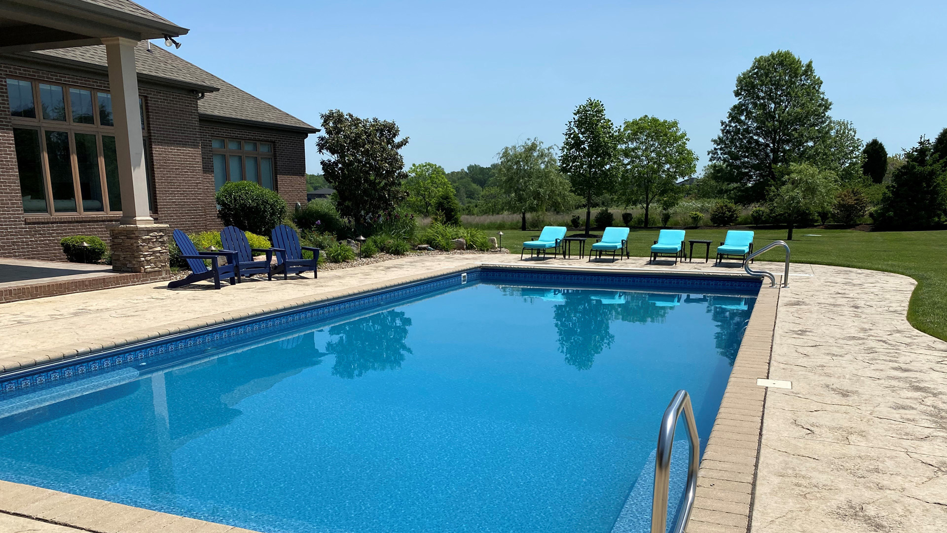 Town and Country Pools - Pool I view from steps towards deep end