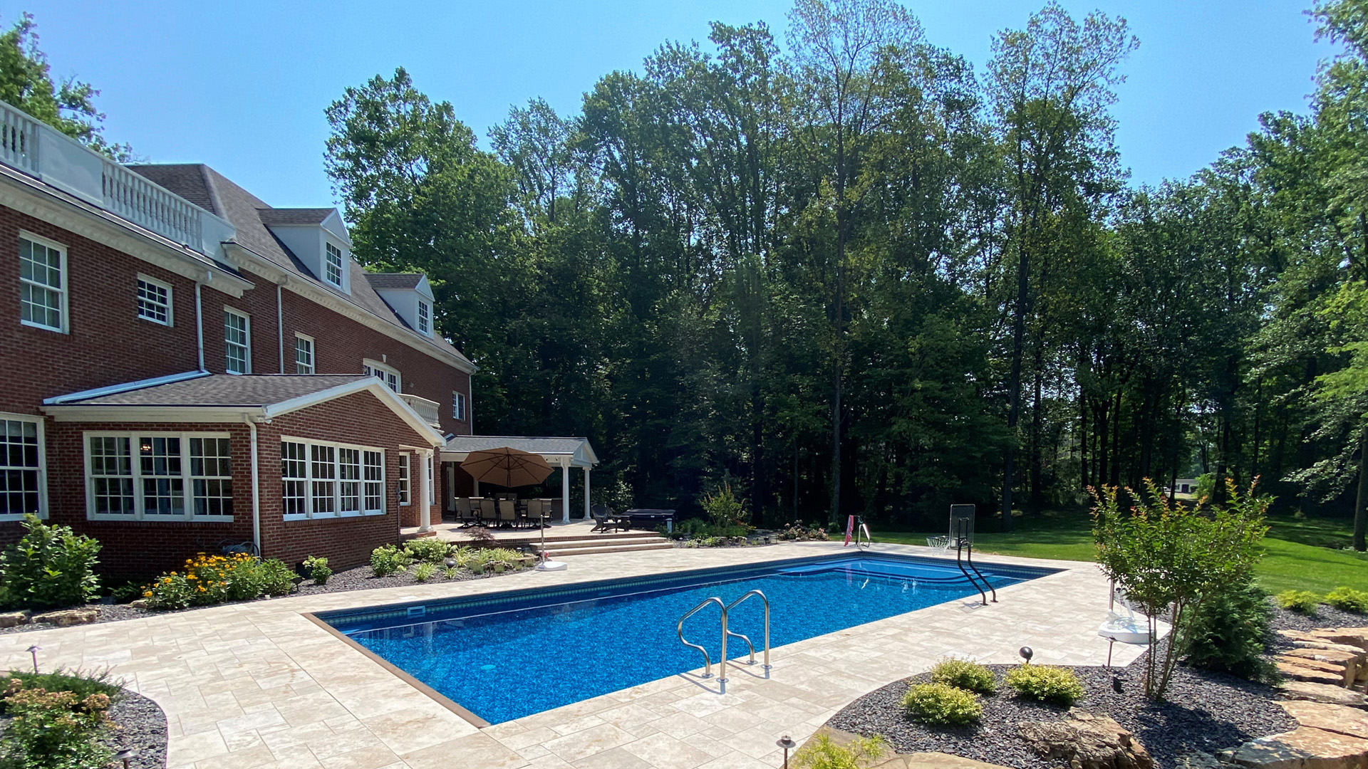 Town and Country Pools - Pool K view from deep end towards steps