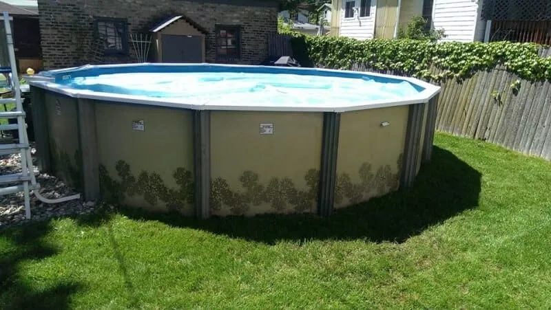 Photo of above-ground pool